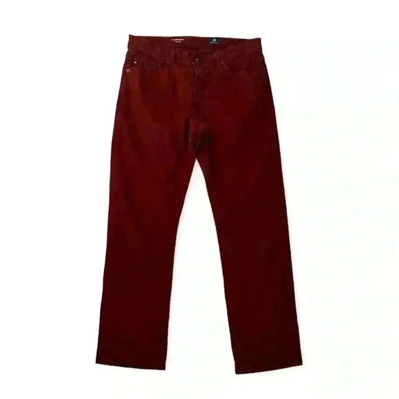 ADRIANO GOLDSCHMIED The Graduate Rich Crimson Twill Pants